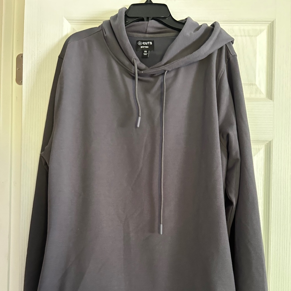 CUTS split hem hoodie
